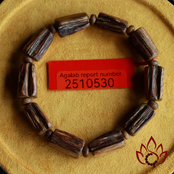 Vòng Trầm Hương Trúc Thô | Trầm Kiến Tự Nhiên